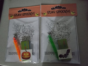Halloween Colouring Packs with Temporary Tattoos